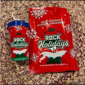 Dutch Bros Rock the Holidays Ornament - Red and Blue